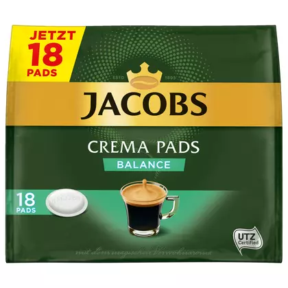 Cafea paduri Jacobs Crema Balance, 118g, 18 bucati